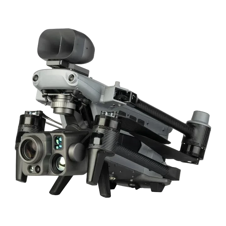 Autel Alpha Thermal Night Vision Drone Folded Arms With Speaker Installed On Top Of Drone