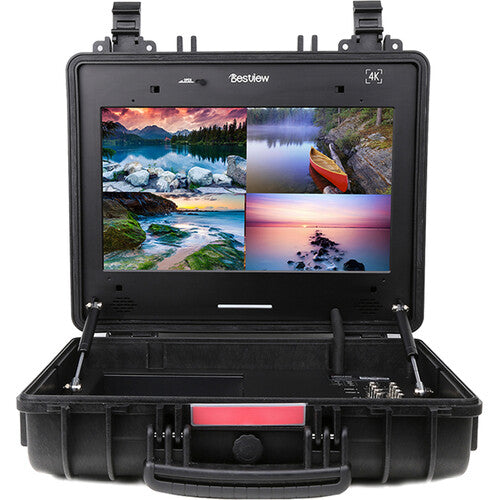 17.3-inch portable 4K HDR command monitor in rugged hard-shell case for enterprise drone operations