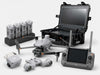 DJI Matrice 4T thermal drone bundle with spotlight, speaker, rugged monitor case, remote controller, four batteries, and charging hub.