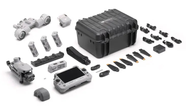 DJI Matrice 4T deer recovery bundle with AS1 speaker module spotlight hard case RC Plus 2 controller four batteries and accessories from Covert Drones