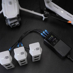 DJI Matrice 4 Series batteries charging with Covert PowerHub 200W Smart Charger