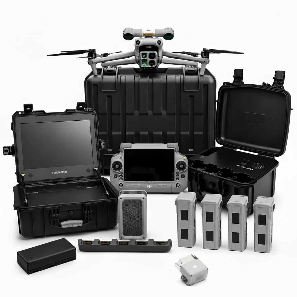 DJI M4T Spotlight + AS1 Speaker + Monitor Variant