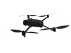 Side profile of DJI Mavic 4 Pro Creator Edition highlighting the Intelligent Flight Battery and dual-native ISO low-light sensors
