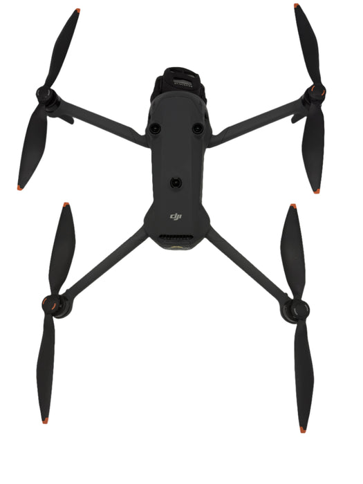 Top view of DJI Mavic 4 Pro Creator Edition with foldable arms and aerodynamic design ready for 40 min flight