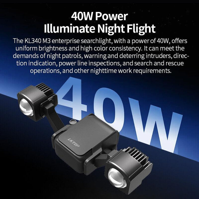 NightHawk KL340 40W Spotlight for DJI Mavic 3 Enterprise: Illuminate Your Aerial Missions